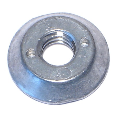 Spanner Lock Nut, 3/8-16, Steel, Zinc Plated, 6 PK